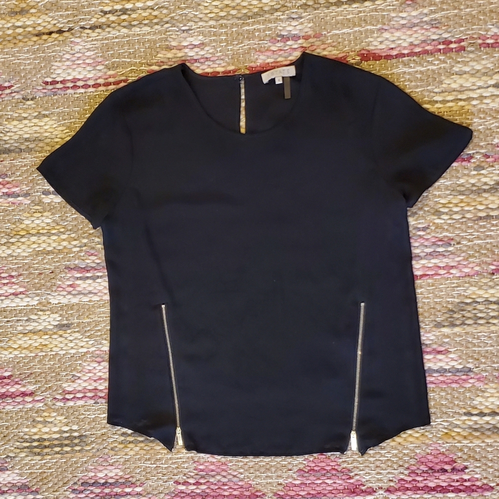 1. State sheer short sleeved top, size small